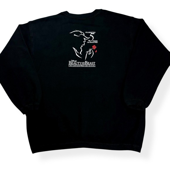 Disney Other - VTG Disney Beauty & The Beast Broadway Musical Embroidered Sweatshirt Men's XL